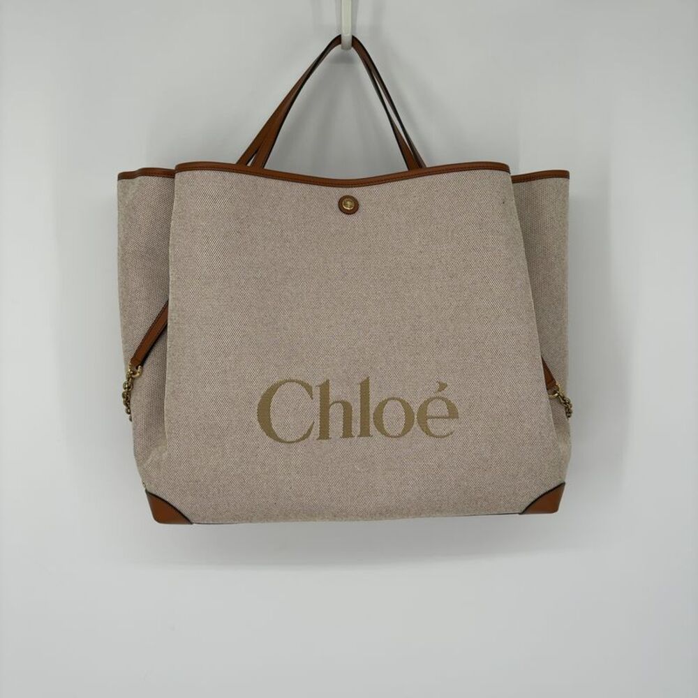 Chloé Canvas & Leather Tote